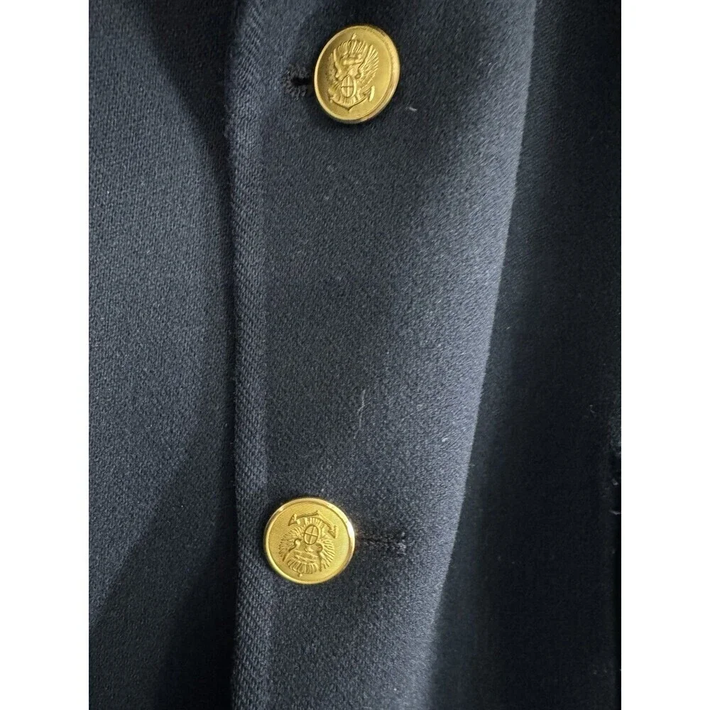 John Weitz 100% Pure Wool Navy Blazer Tailored USA Vintage  Sport Coat XL